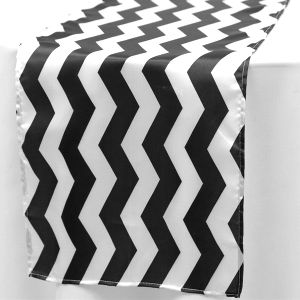 black-chevron-table-runner